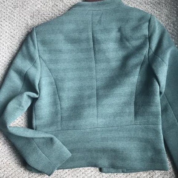 Green Wool Striped Blazer from Only - Picture 3 of 3